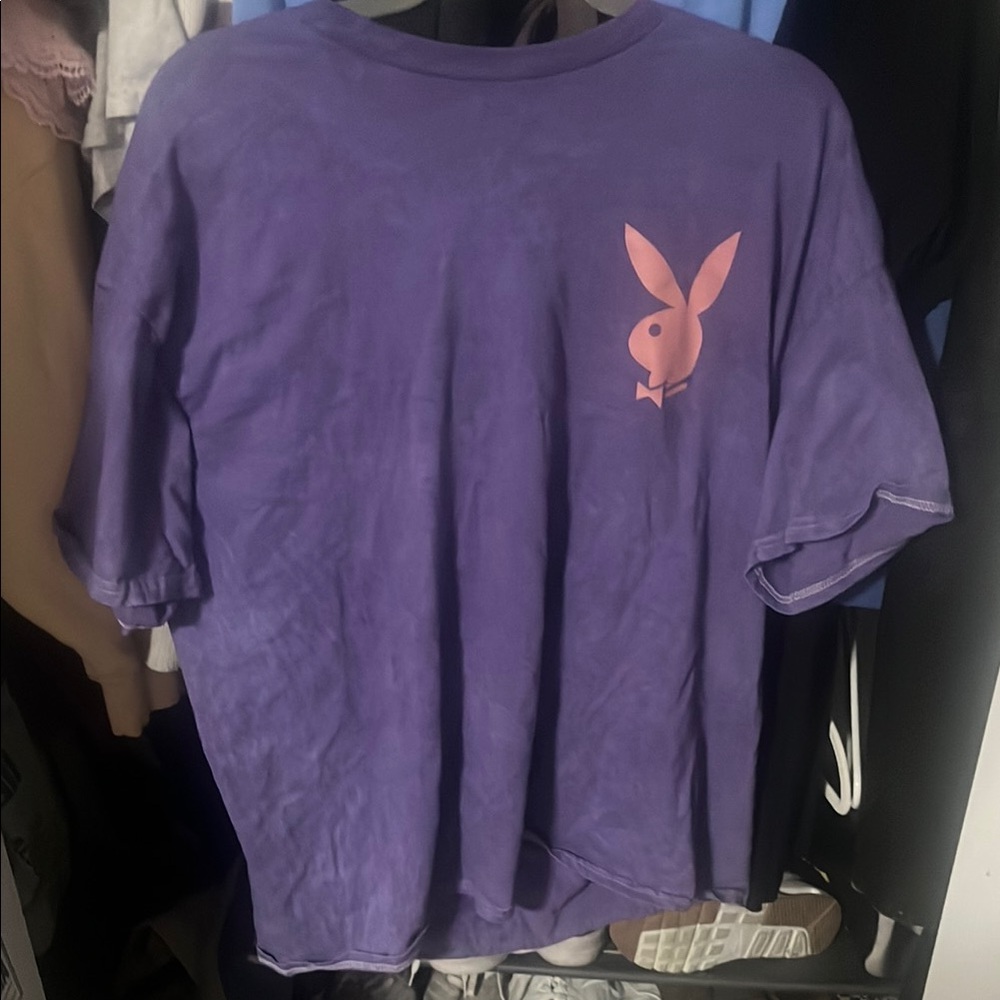 PLAYBOY Purple Short Sleeve Tee